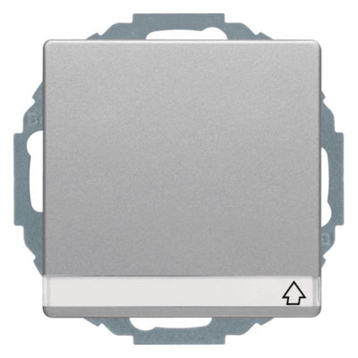 Berker 47466084 Steckdose SCHUKO+Klappd. u.B-feld Q.x alu samt lackiert