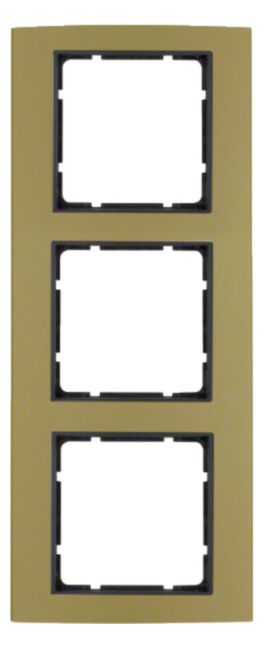 Berker 10133016 Rahmen 3fach B.3 Alu gold/anthrazit