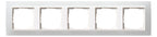 GIRA 0215334 Abdeckrahmen 5fach Zwischen rahmen RW gl. Event Opak Weiß