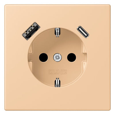 Jung LC1520-15CA237 SCHUKO-Steckd.m.USB Typ AC LC32122