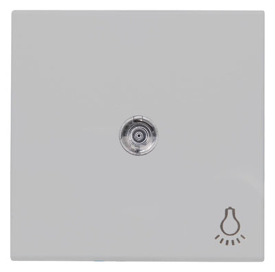Kopp 490445000 HK07 Flächenwippe m.Linse u.Symbol "Licht" grau matt