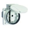 Bals 71083 Schuko-Anbausteckdose 16A 3p IP54 grau ortsveränderlich