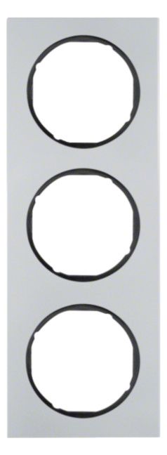 Berker 10132284 Rahmen 3fach R.3 Alu/schwarz