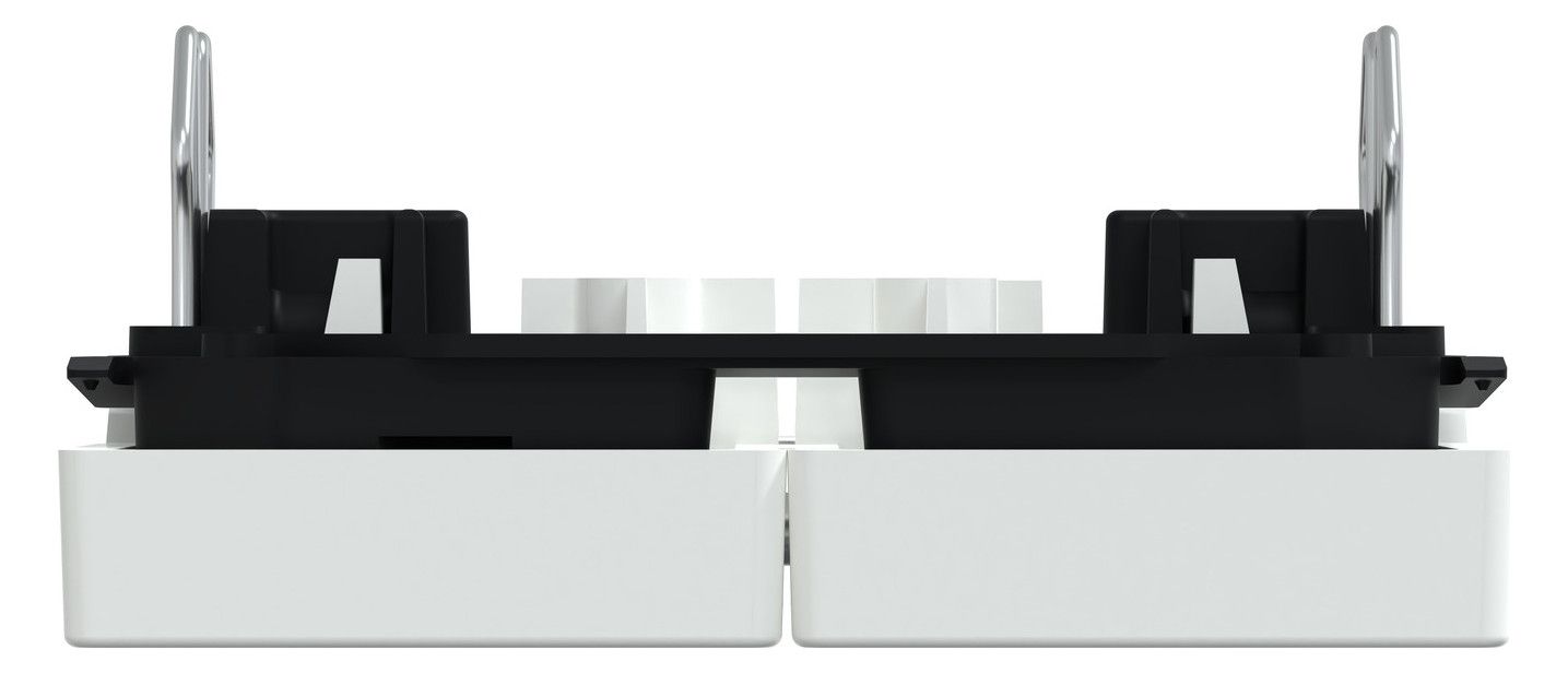 Mert MEG 3456-0325 Doppelwippe m.rotem Fenster aktivweiß glänzend System M