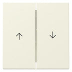 GIRA 329401 Wippe 2fach Pfeil System 55 Cremeweiß glänzend