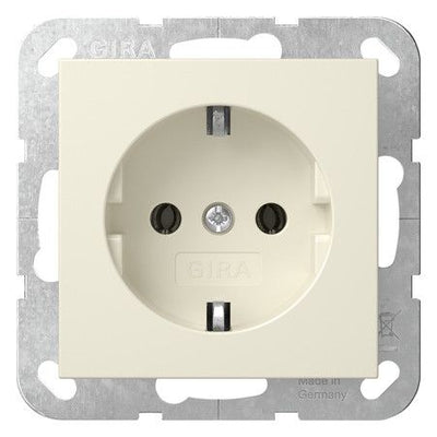GIRA 418001 SCHUKO-Steckdose SRK System 55 Cremeweiß glänzend