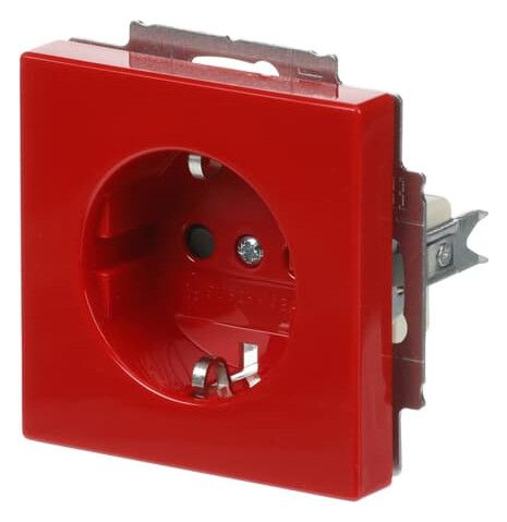 BJ 20 EUCKS-12-82-101 SCHUKO Steckdosen-Einsatz rt RAL3020 future