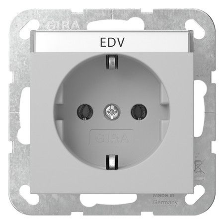 GIRA 4457015 SCHUKO-Steckdose BSF System 55 Grau matt (lackiert)