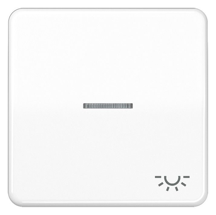 Jung CD590KO5LWW Wippe Symbol Licht m.Lichtleiter alpinweiß