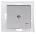 Kopp 493963000 HK07 IP44 Flächenwippe m. Linse u.Symbol "Schlüssel" stahl