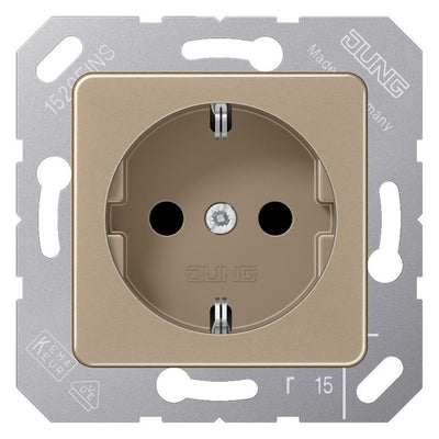 Jung CD5120BFBB SCHUKO Steckdose f.Klappdeckel bruchsicher bronze-beige
