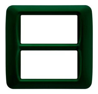 GEWISS GW22557 Abdeckrahmen System Top 8M Racing Grün