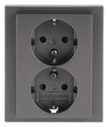 BJ 202 EUJB-866 SCHUKO® Doppelsteckdose volle Abdeckung EBS
