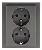 BJ 202 EUJB-866 SCHUKO® Doppelsteckdose volle Abdeckung EBS
