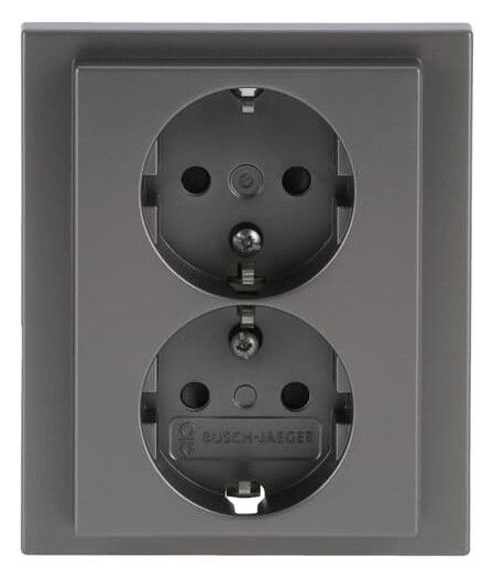 BJ 202 EUJB-866 SCHUKO® Doppelsteckdose volle Abdeckung EBS