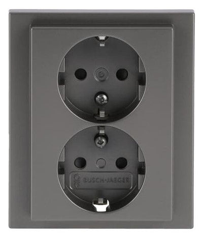BJ 202 EUJB-866 SCHUKO® Doppelsteckdose volle Abdeckung EBS