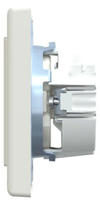 Mert MEG 2301-1519 SCHUKO-Steckdose StK volle Platte polarweiß M-SMART