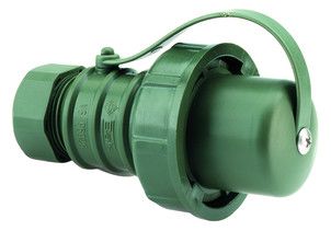 Bals 735 Schuko-Stecker TN 16A 3p IP68 bronzegrün belg./franz.