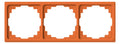 Jung CD583KO Rahmen 3fach f.Kabel-Kanal orange