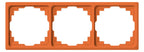Jung CD583KO Rahmen 3fach f.Kabel-Kanal orange