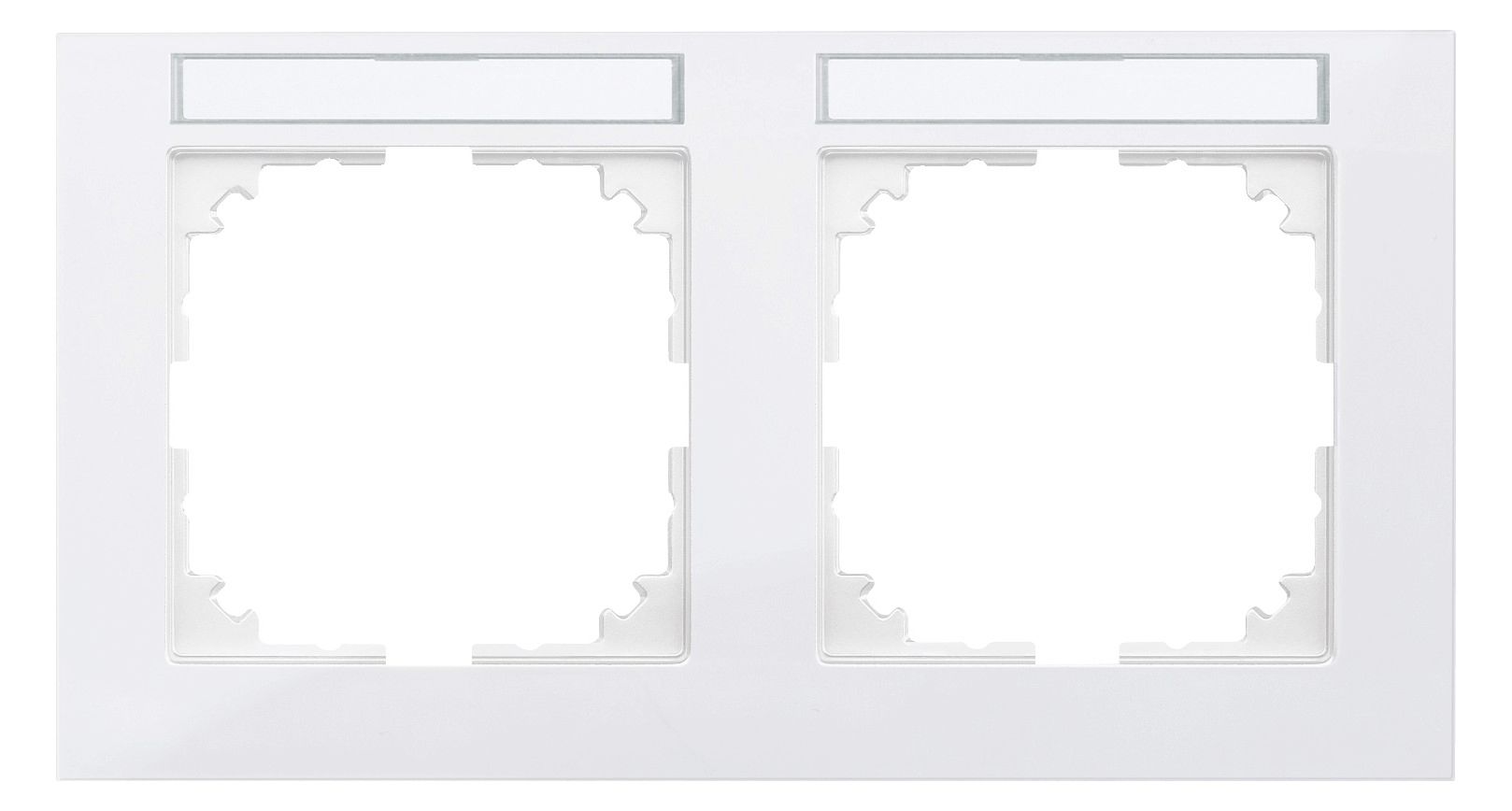 Mert MEG 4021-3619 M-Pure-Rahmen 2f m.Beschriftungsträger waag pws.M-Pure