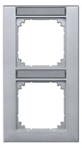 Mert 476260 M-PLAN-Rahmen 2fach senkr. beschriftbar aluminium