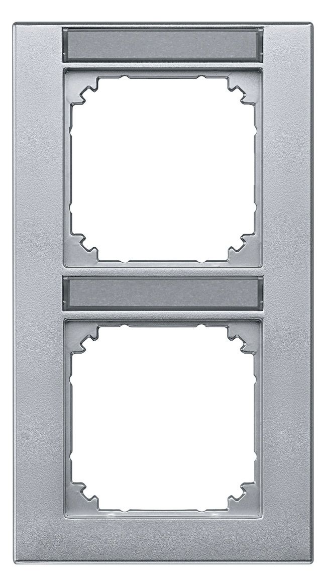 Mert 476260 M-PLAN-Rahmen 2fach senkr. beschriftbar aluminium