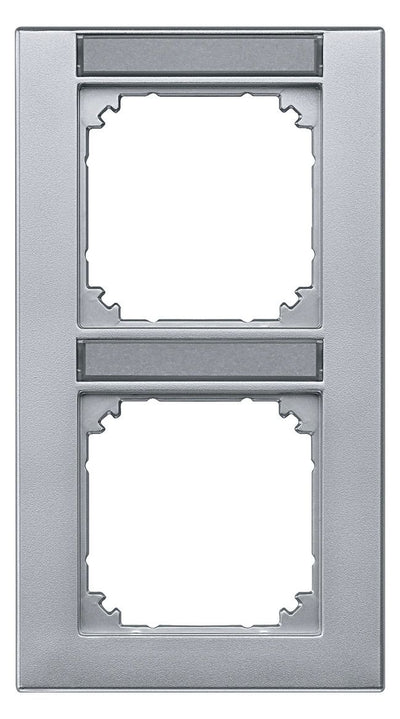 Mert 476260 M-PLAN-Rahmen 2fach senkr. beschriftbar aluminium