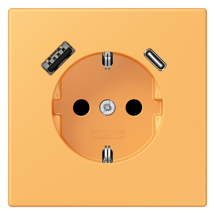 Jung LC1520-15CA254 SCHUKO-Steckd.m.USB Typ AC LC4320L