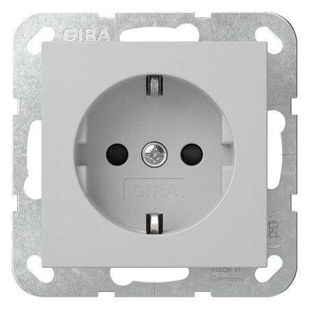 GIRA 4383015 SCHUKO-Steckd.SH o.Kr.SRK System 55 Grau m