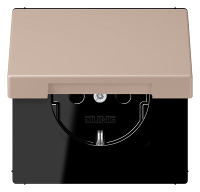 Jung LC1520BFKIKL240 SCHUKO Steckd.KI m. Klappdeckel LC32131