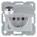 Berker 47631404 SCHUKO Steckdose m.Steckklemme Klappd.Schloss S.1 alu