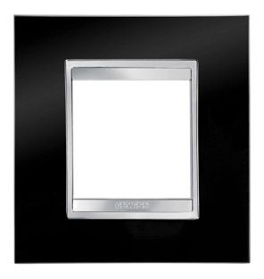 GEWISS GW16222TN Abdeckrahmen LUX International 2M Tonerschwarz