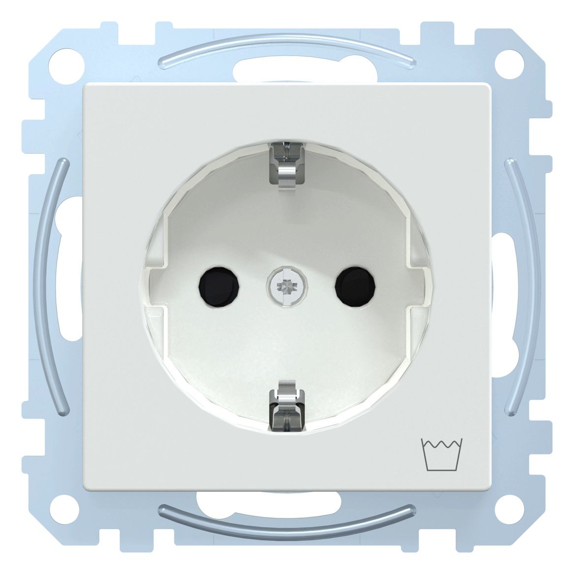 Mert MEG 2352-0325 SCHUKO-Steckdose+Kz Waschmaschine BRS StK aktivweiß gl.Sys.M