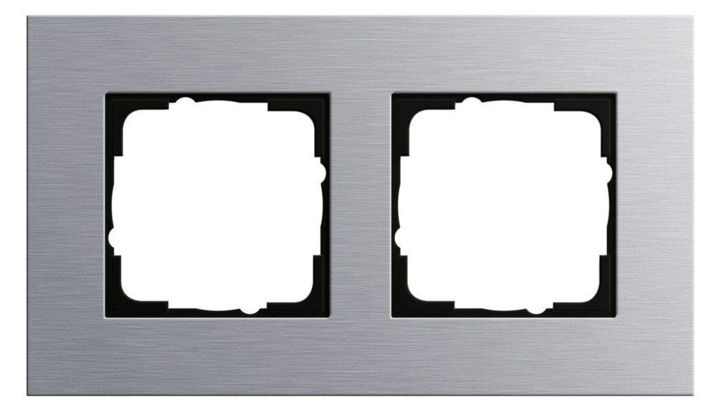 GIRA 021217 Abdeckrahmen 2fach Esprit Aluminium (eloxiert)