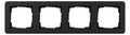 GIRA 0214153 Abdeckrahmen 4f Gira E1 Schwarz m