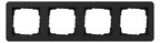 GIRA 0214153 Abdeckrahmen 4f Gira E1 Schwarz m