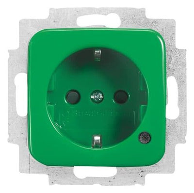 BJ 20 EUCBL-13-212 SCHUKO Steckdosen-Einsatz gn RAL6032 SI/Reflex