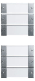GIRA 213626 Wippenset 6fach (3+3) BSF System 55 Klar/Farbe Alu