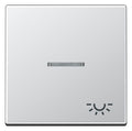 Jung A590KO5LAL Wippe Symbol Licht m.Lichtleiter Serie A aluminium