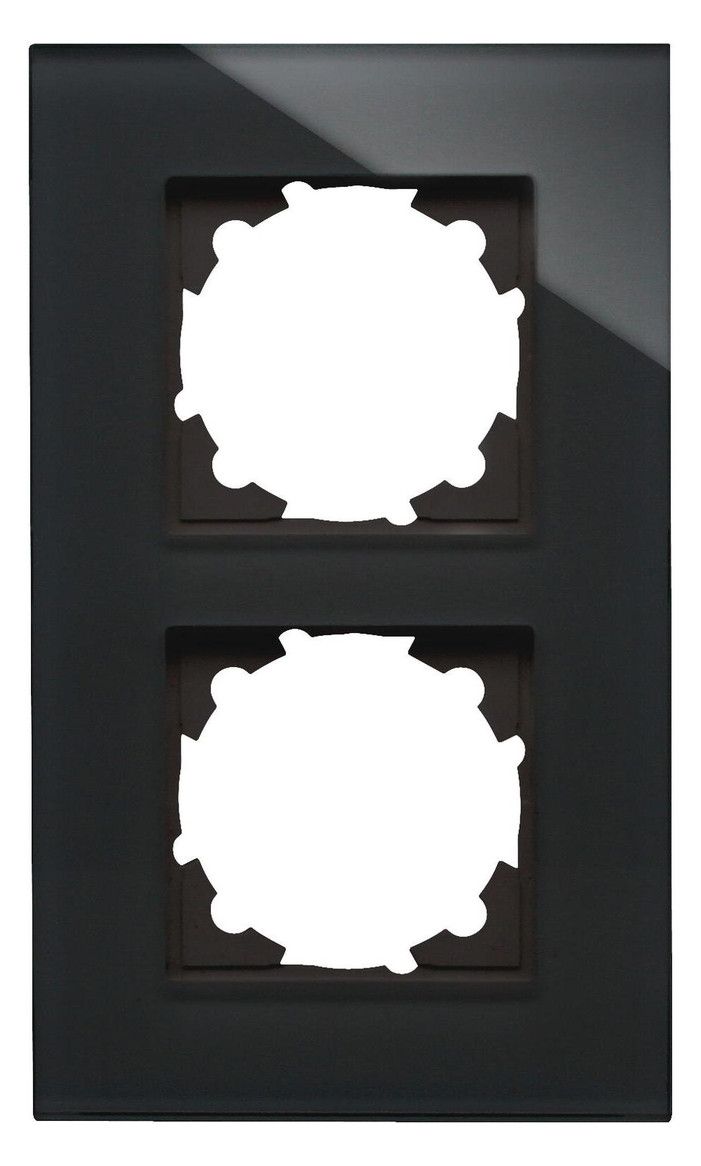 Kopp 405405004 HK07 Glas Abdeckrahmen 2f schwarz