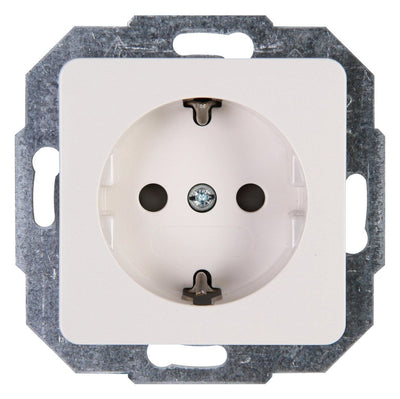 Kopp 915013085 MILANO Schuko Steckdose erh.Ber.schutz weiß