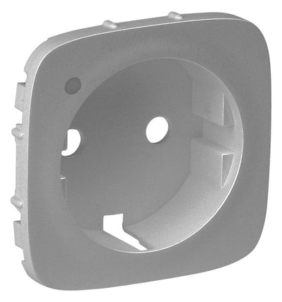 Legrand 754857 Abdeckung Schuko Steckdose LED Valena Allure Aluminium