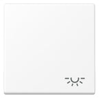 Jung A 590 L WWM Wippe 1fach Symbol Licht Serie A schneeweiß matt