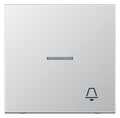 Jung AL2990KO5K Wippe Symbol Klingel m.Lichtleiter LS Aluminium