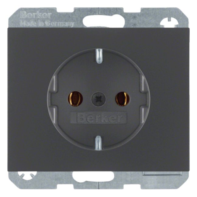 Berker 41157006 Steckdose SCHUKO K.1 anthrazit matt