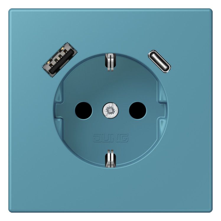 Jung LC1520-15CA212 SCHUKO-Steckd.m.USB Typ AC LC32031