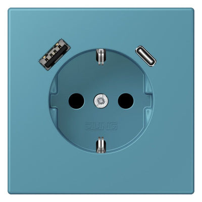 Jung LC1520-15CA212 SCHUKO-Steckd.m.USB Typ AC LC32031