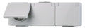 Jung 623W AP/WG SCHUKO Dreifach Steckdose verdrahtet waagerecht WG600