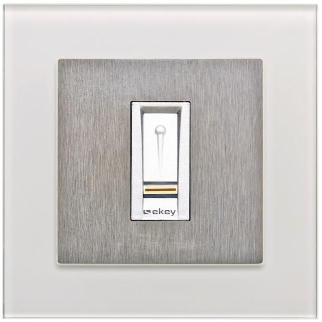 ekey 101702 Rahmen UP GL WE Rahmen FS UP Glas weiß IP44